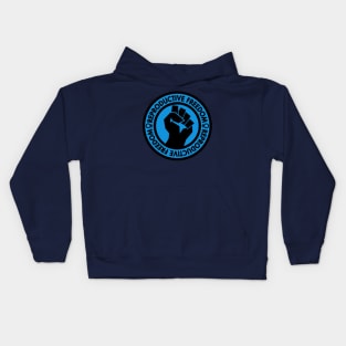 Demand Reproductive Freedom - Raised Clenched Fist - blue Kids Hoodie